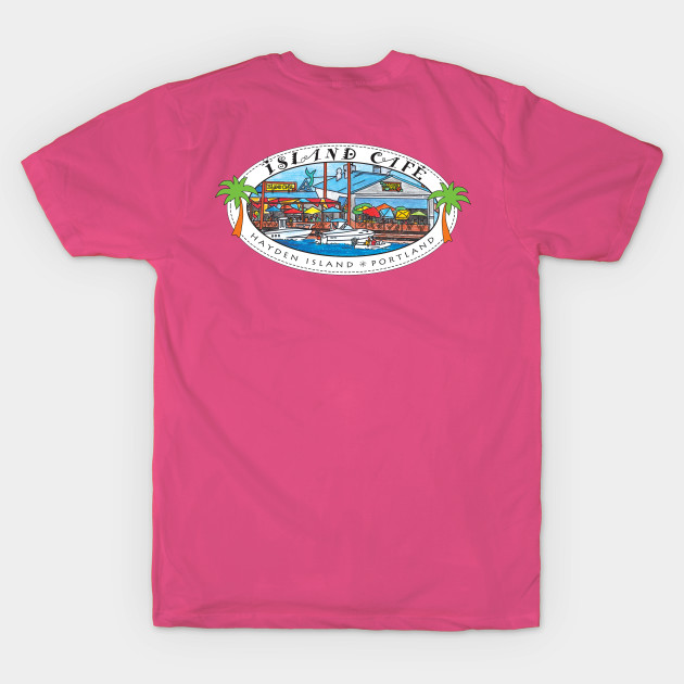 Two-Sided Island Cafe Logo Shirts by The Happy Mermaid